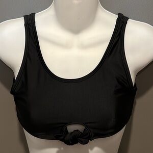 OLD NAVY Black Bikini Top with Knot Detail Juniors Size XL